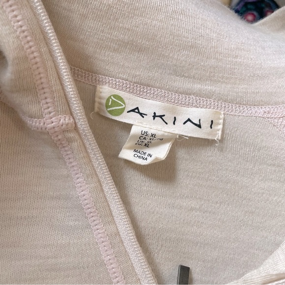 Dakini Womens Merino Wool 1/4 Zip Nordic Tan and light pink base layer Size XL - Picture 9 of 9